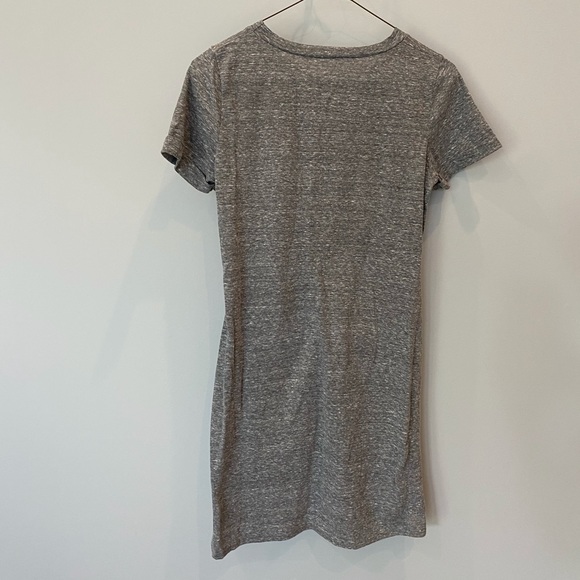 Gray Tie-Knot T-shirt Dress w/ Cut-Outs - Picture 2 of 8